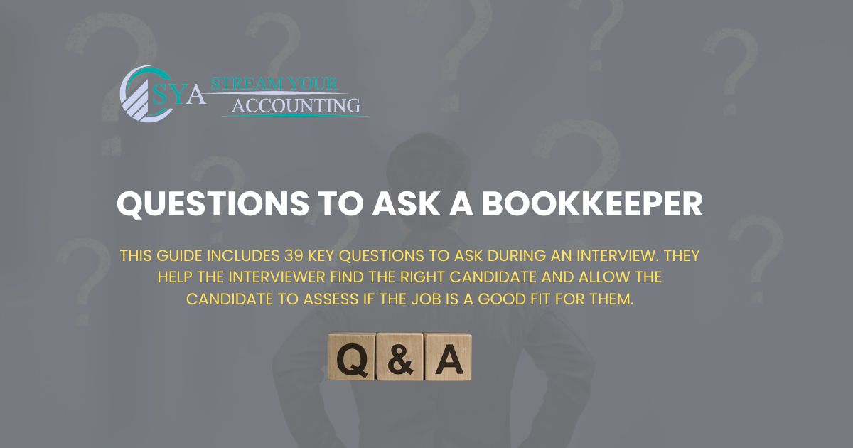 Questions to Ask a Bookkeeper