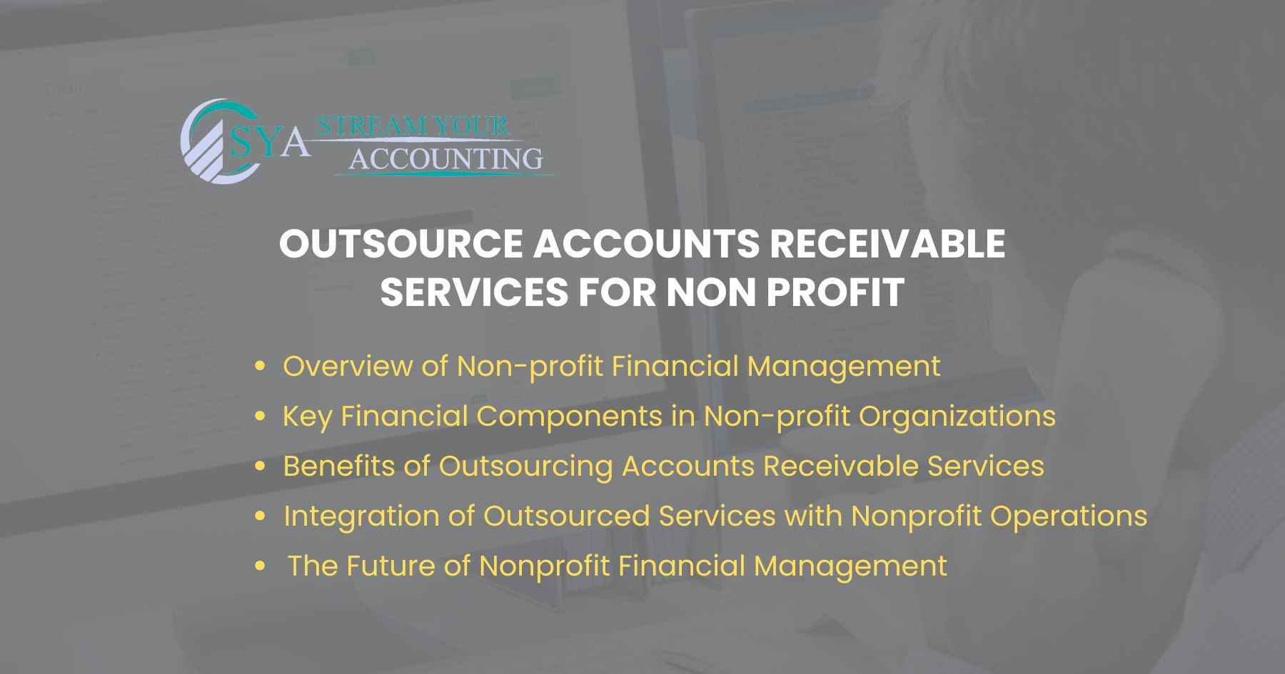 Outsource Accounts Receivable Services For Non Profit